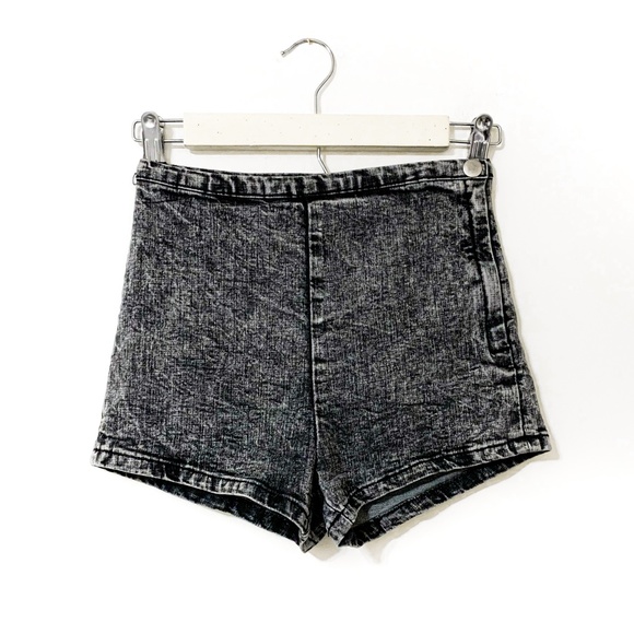 Forever 21 Pants - F21 High Waisted Acid Wash Denim Shorts